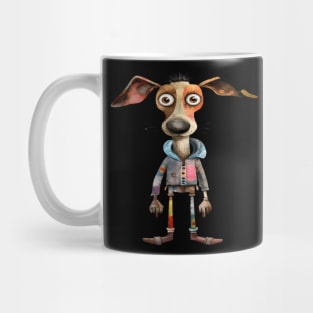 Whimsical Cute Multicolored Dog Mug